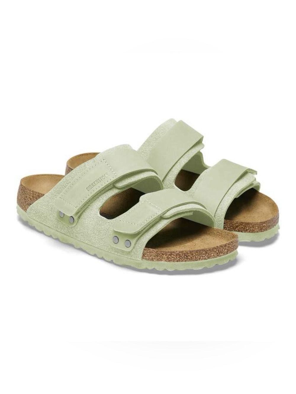 Birkenstock Arizona Suede Sandals - Pale Green